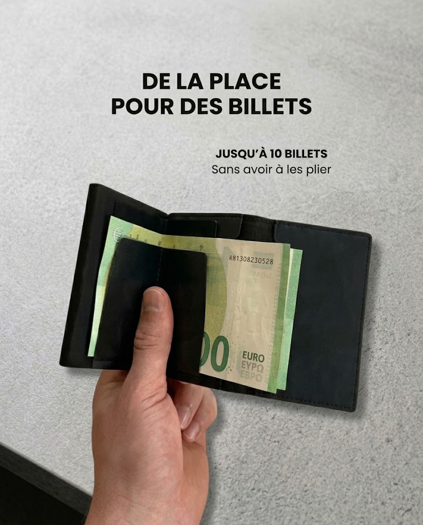 Portefeuille Minimaliste RFID - SecureEject™